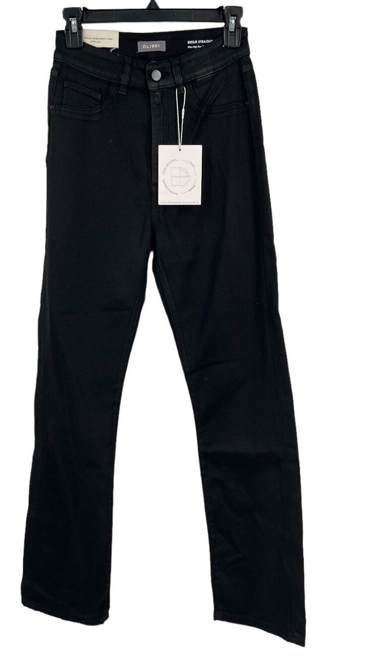 DL1961 Jeans Emilie Straight Ultra high rise black size 24